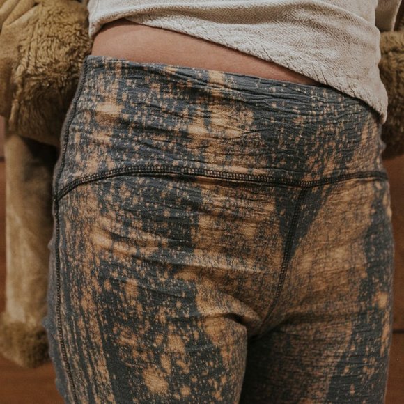 Elfarrow ✧Midnight✧ Dyed Cotton Stretch Leggings - Picture 9 of 10